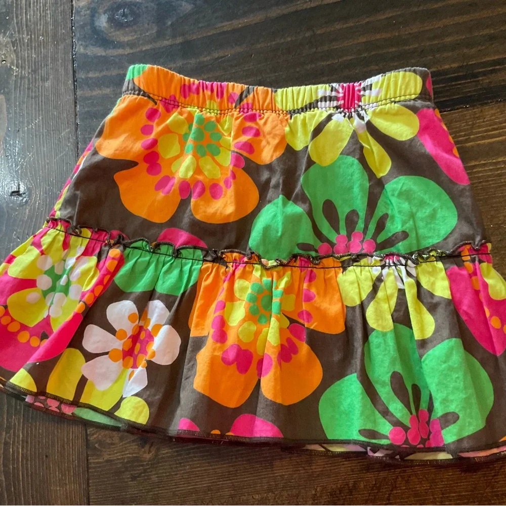 70’s Vibe Carter's Toddler Skorts- Pink, Orange, Green
